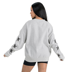 Gameday Couture Women's Resilience Relaxed Rhinestone Pullover Sweatshirt - New York Jets