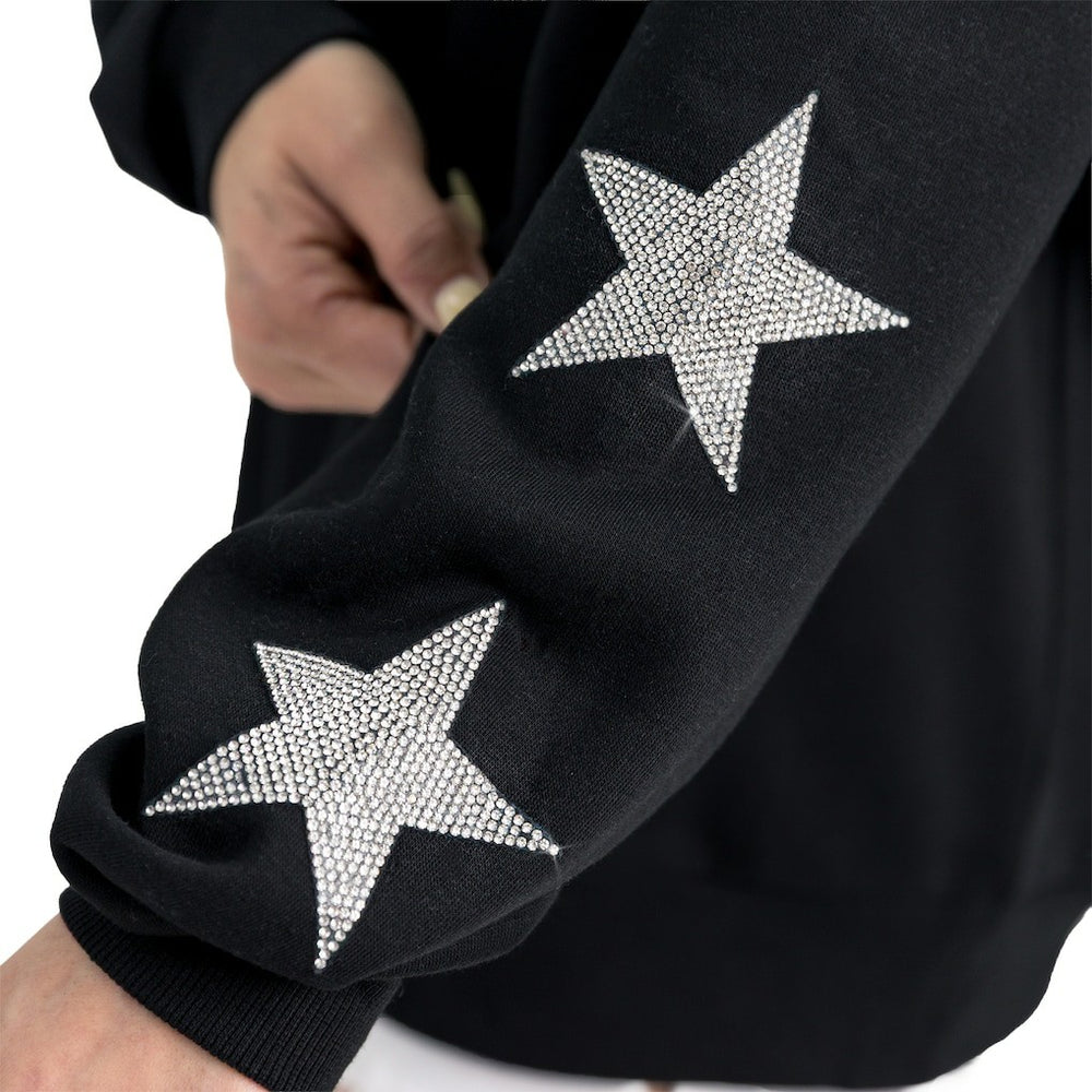 Gameday Couture Women's Velocity Relaxed Rhinestone Pullover Sweatshirt - Washington Commanders