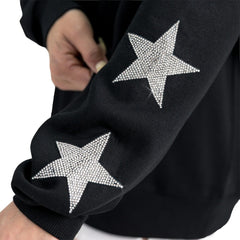 Gameday Couture Women's Velocity Relaxed Rhinestone Pullover Sweatshirt - New Orleans Saints