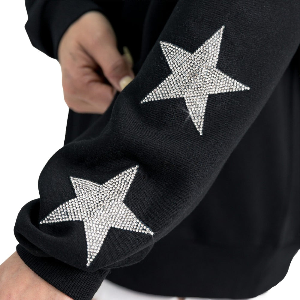 Gameday Couture Women's Velocity Relaxed Rhinestone Pullover Sweatshirt - Denver Broncos