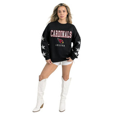 Gameday Couture Women's Velocity Relaxed Rhinestone Pullover Sweatshirt - Arizona Cardinals