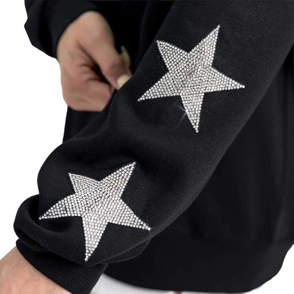 Gameday Couture Women's Velocity Relaxed Rhinestone Pullover Sweatshirt - Atlanta Falcons
