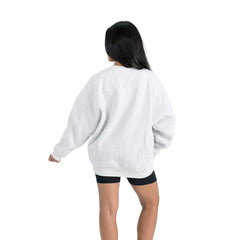 Gameday Couture Women's Traditional Logo Oversized Premium Fleece Pullover Sweatshirt - Detroit Lions