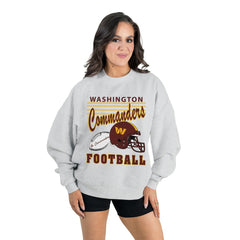 Gameday Couture Women's Home Turf Oversized Premium Fleece Pullover Sweatshirt - Washington Commanders