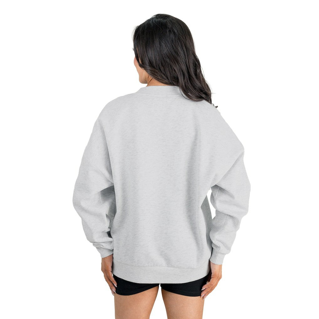 Gameday Couture Women's Home Turf Oversized Premium Fleece Pullover Sweatshirt - Minnesota Vikings