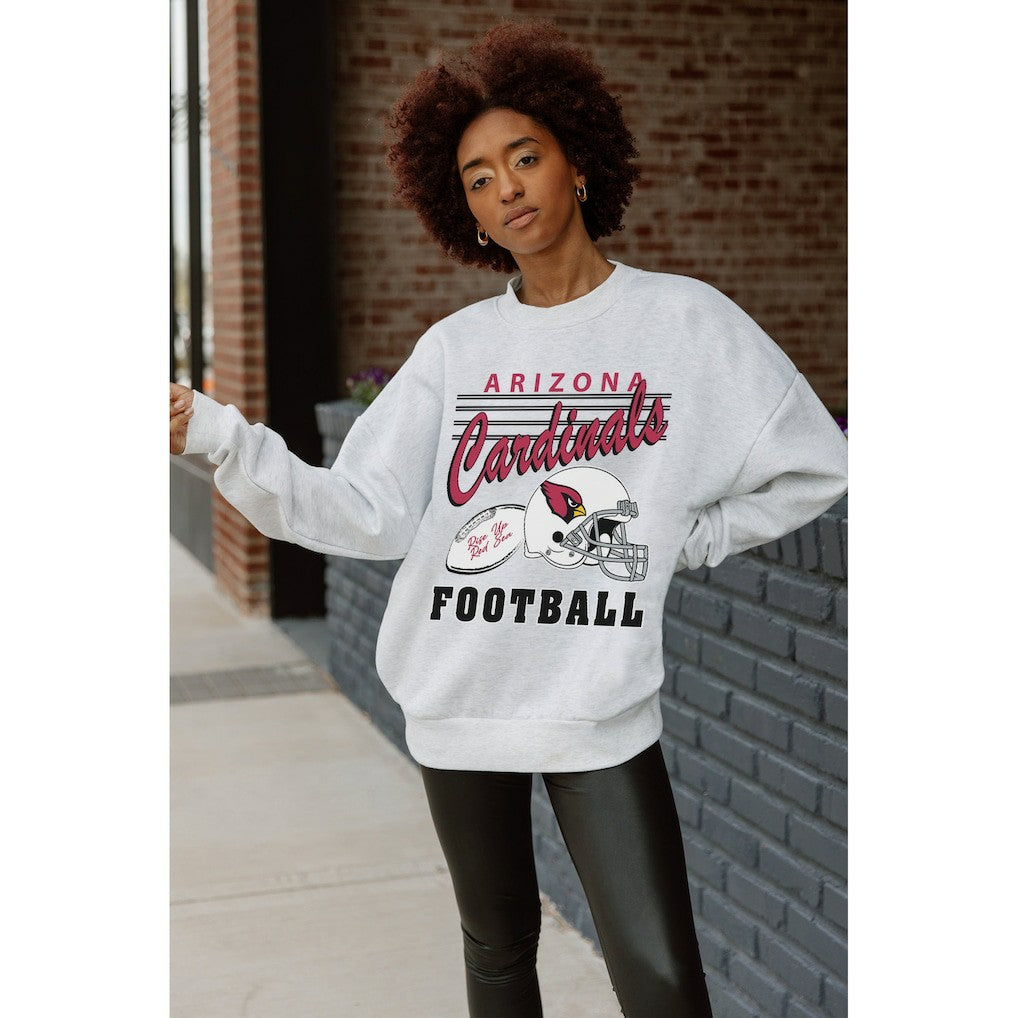 Gameday Couture Women's Home Turf Oversized Premium Fleece Pullover Sweatshirt - Arizona Cardinals