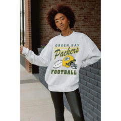 Gameday Couture Women's Home Turf Oversized Premium Fleece Pullover Sweatshirt - Green Bay Packers