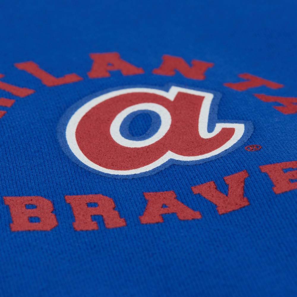 MLB Atlanta Braves Mitchell & Ness Women's Cooperstown Collection Crewneck Sweatshirt