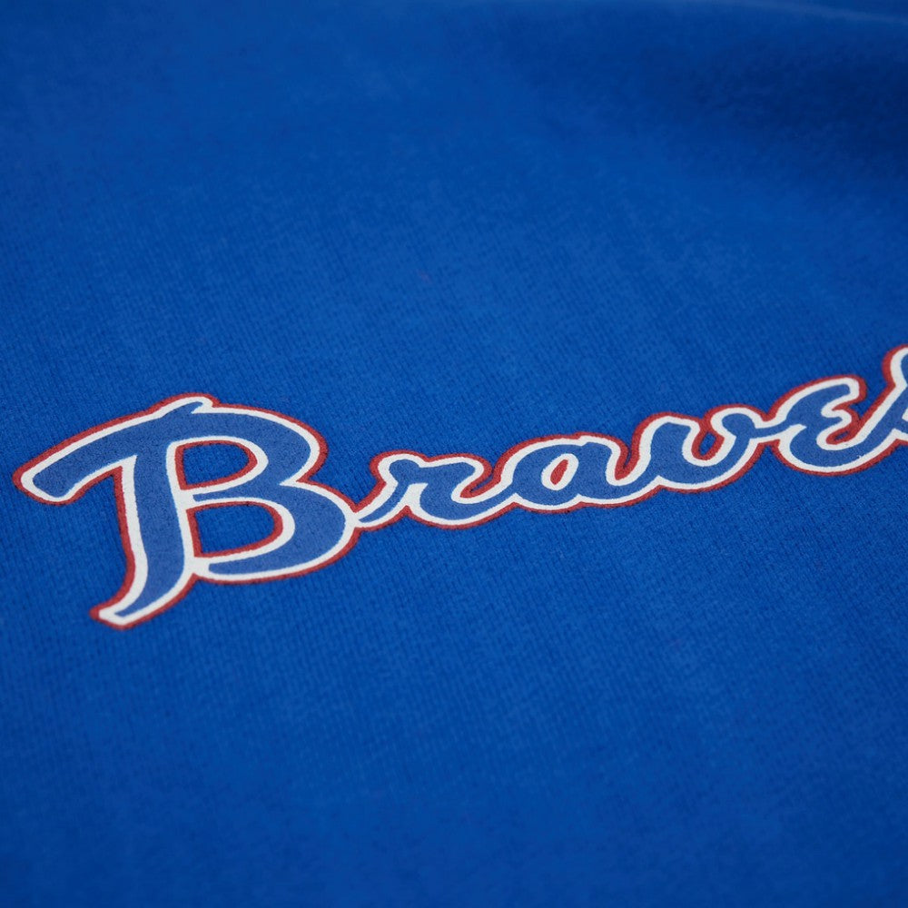 MLB Atlanta Braves Mitchell & Ness Women's Cooperstown Collection Crewneck Sweatshirt