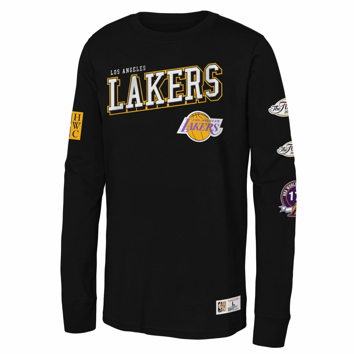 NBA Los Angeles Lakers Youth Hardwood Classics Training Camp Long Sleeve T-Shirt