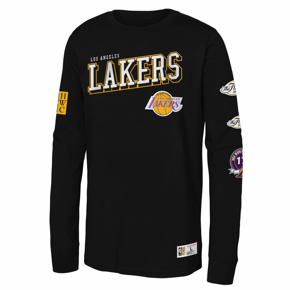NBA Los Angeles Lakers Youth Hardwood Classics Training Camp Long Sleeve T-Shirt
