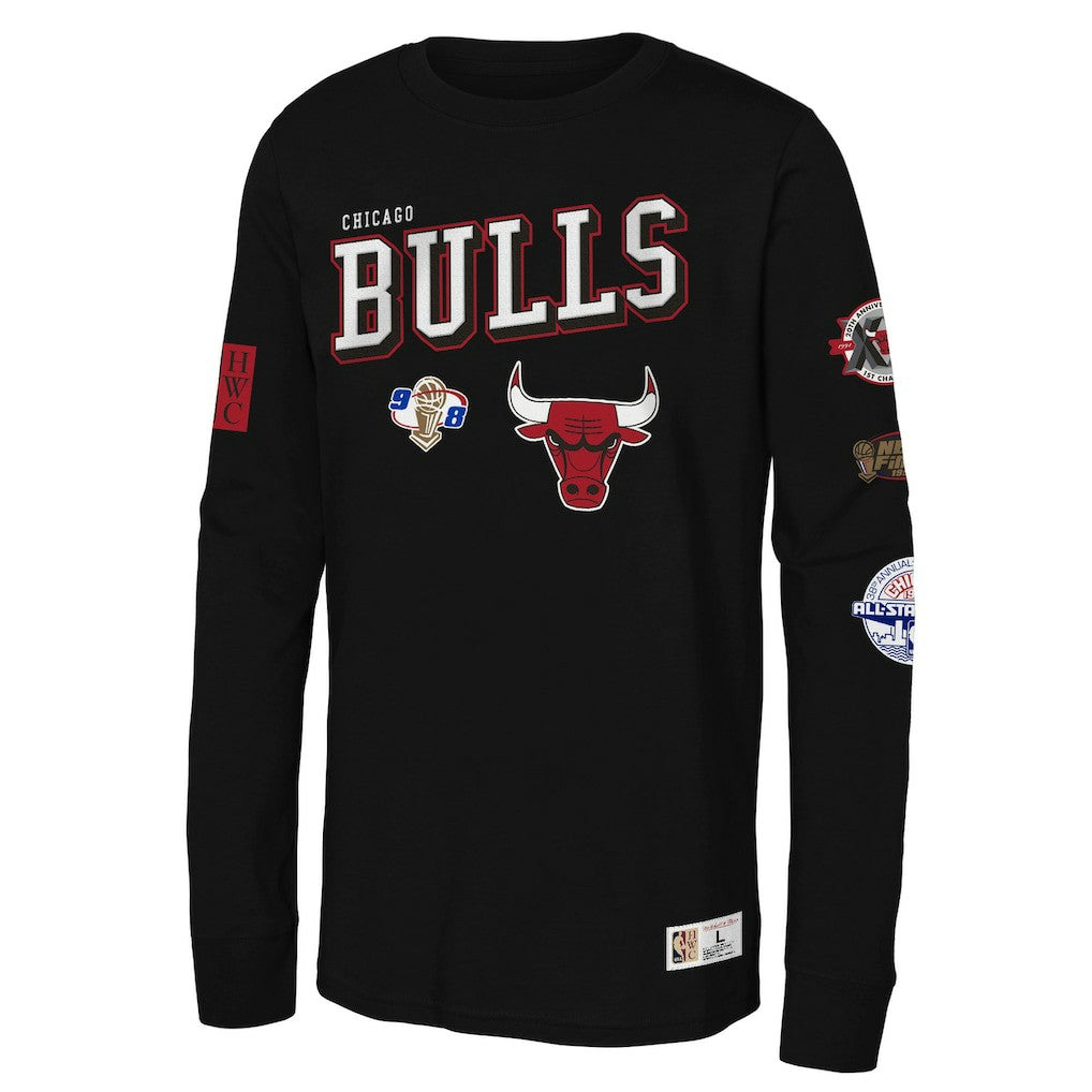 NBA Chicago Bulls Youth Hardwood Classics Training Camp Long Sleeve T-Shirt sale