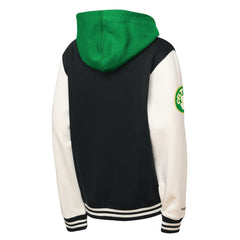 NBA Boston Celtics Youth Hardwood Classics Courtside Fleece Full-Snap Hoodie Jacket