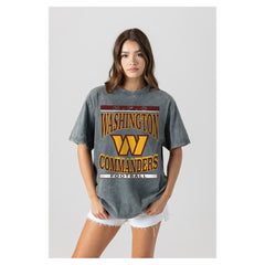 Gameday Couture Women's Oversized Classic Grind Washed T-Shirt - Washington Commanders