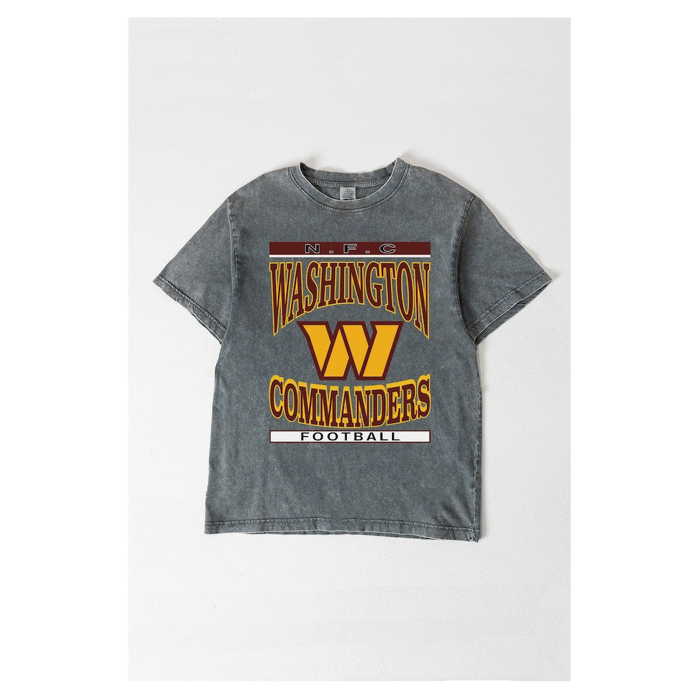 Gameday Couture Women's Oversized Classic Grind Washed T-Shirt - Washington Commanders