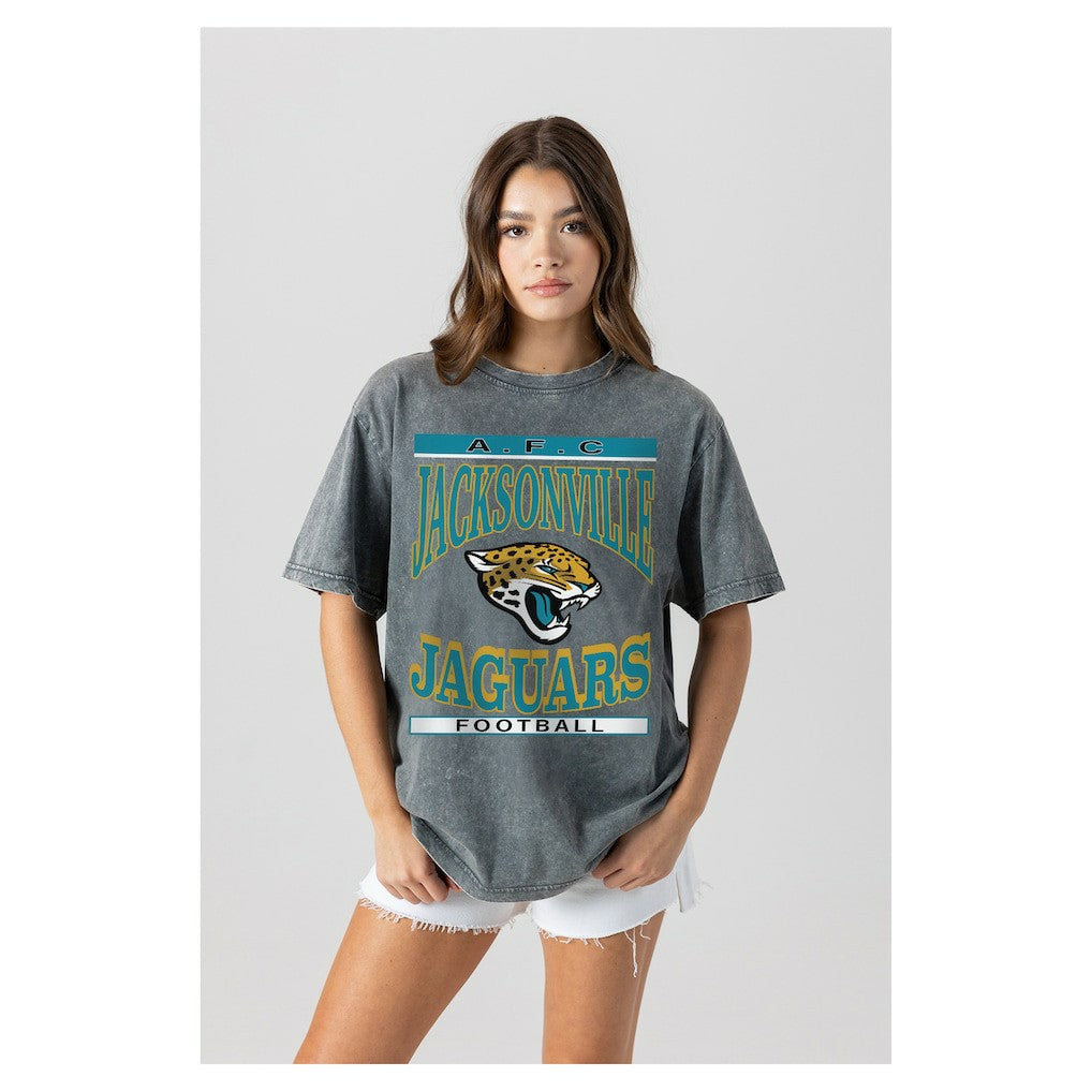 Gameday Couture Women's Oversized Classic Grind Washed T-Shirt - Jacksonville Jaguars