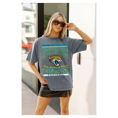 Gameday Couture Women's Oversized Classic Grind Washed T-Shirt - Jacksonville Jaguars