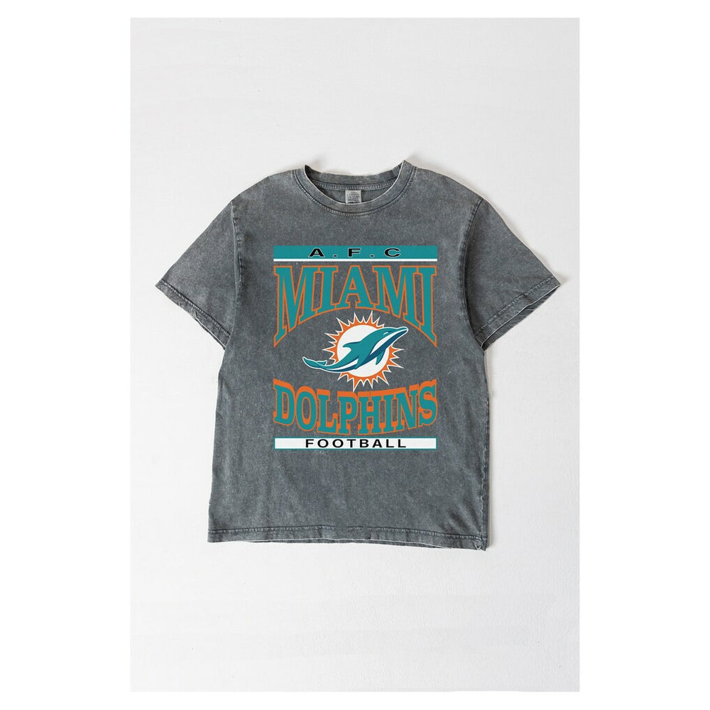 Gameday Couture Women's Oversized Classic Grind Washed T-Shirt - Miami Dolphins