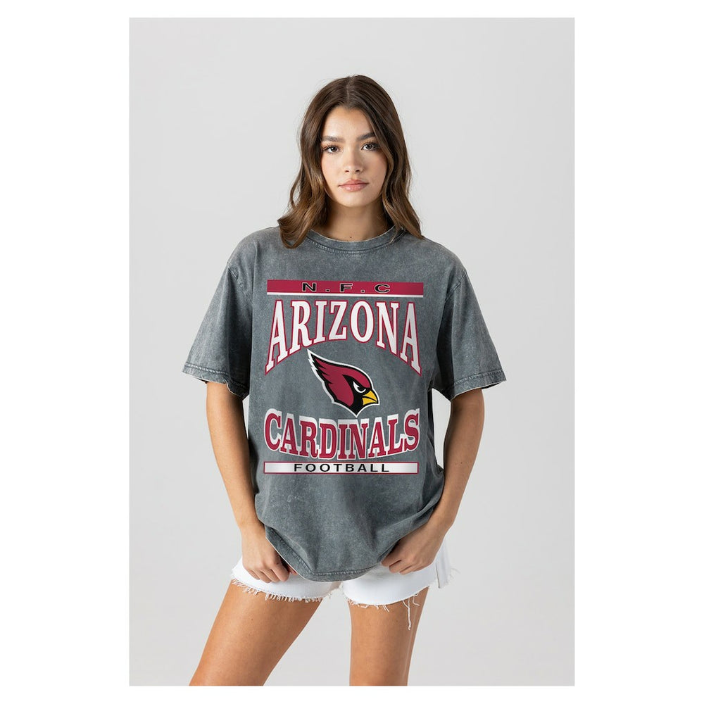 Gameday Couture Women's Oversized Classic Grind Washed T-Shirt - Arizona Cardinals