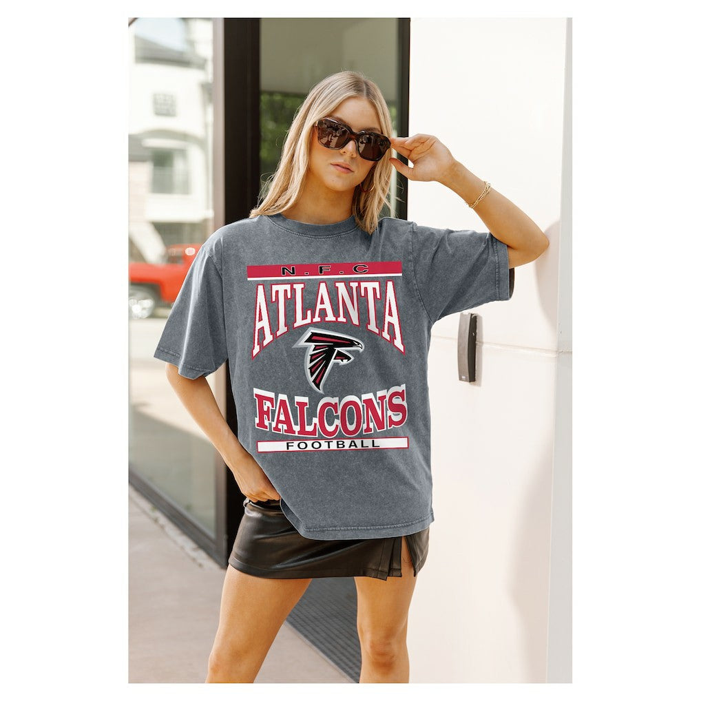 Gameday Couture Women's Oversized Classic Grind Washed T-Shirt - Atlanta Falcons