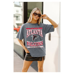 Gameday Couture Women's Oversized Classic Grind Washed T-Shirt - Atlanta Falcons