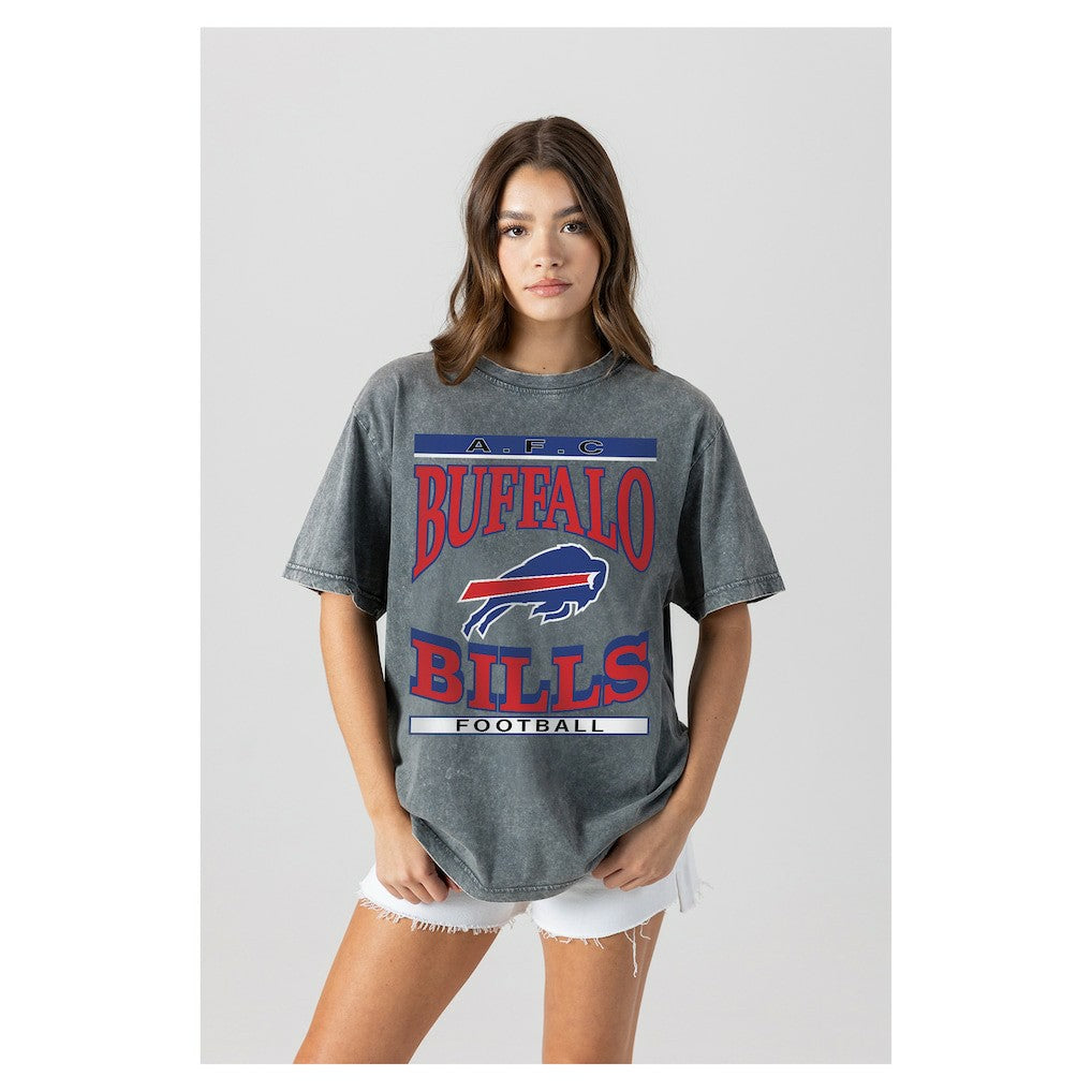 Gameday Couture Women's Oversized Classic Grind Washed T-Shirt - Buffalo Bills
