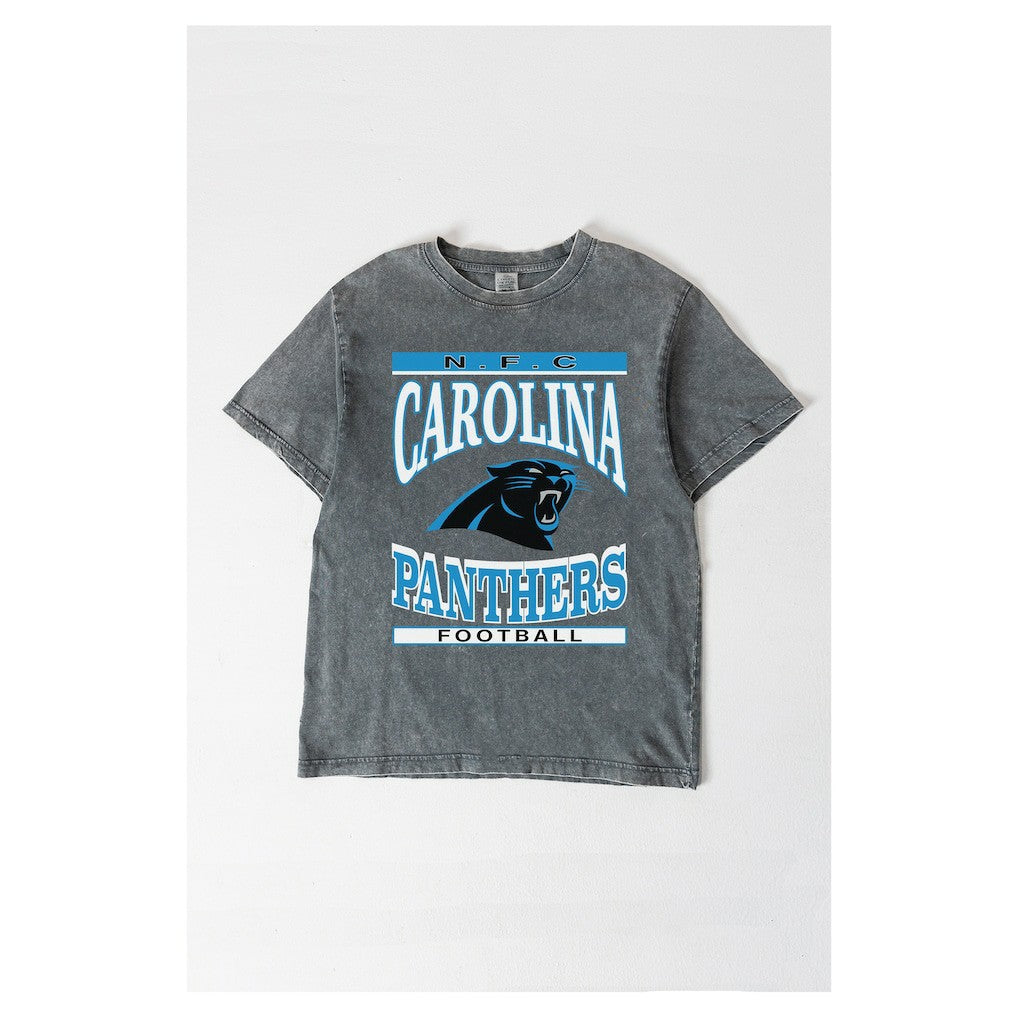 Gameday Couture Women's Oversized Classic Grind Washed T-Shirt - Carolina Panthers