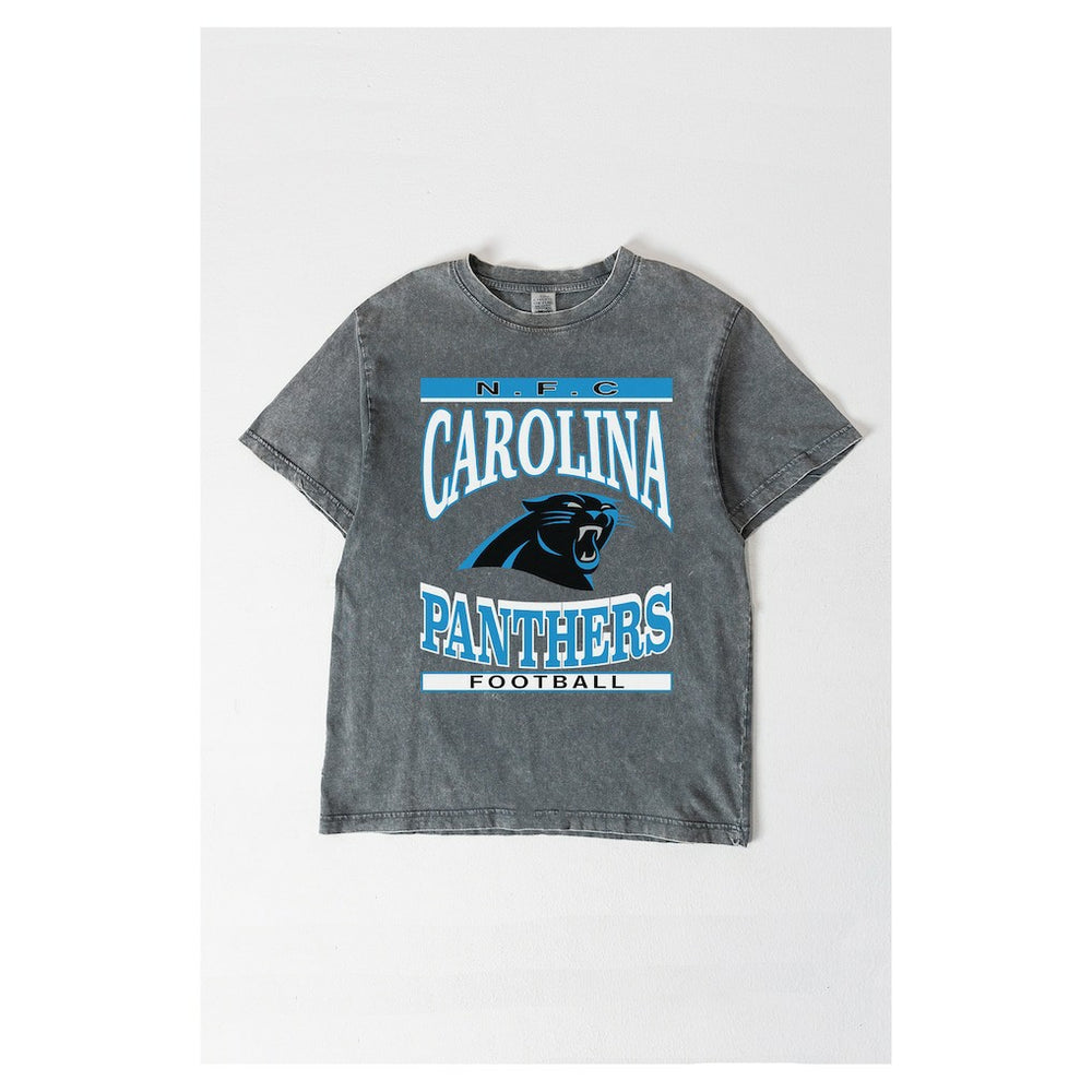 Gameday Couture Women's Oversized Classic Grind Washed T-Shirt - Carolina Panthers