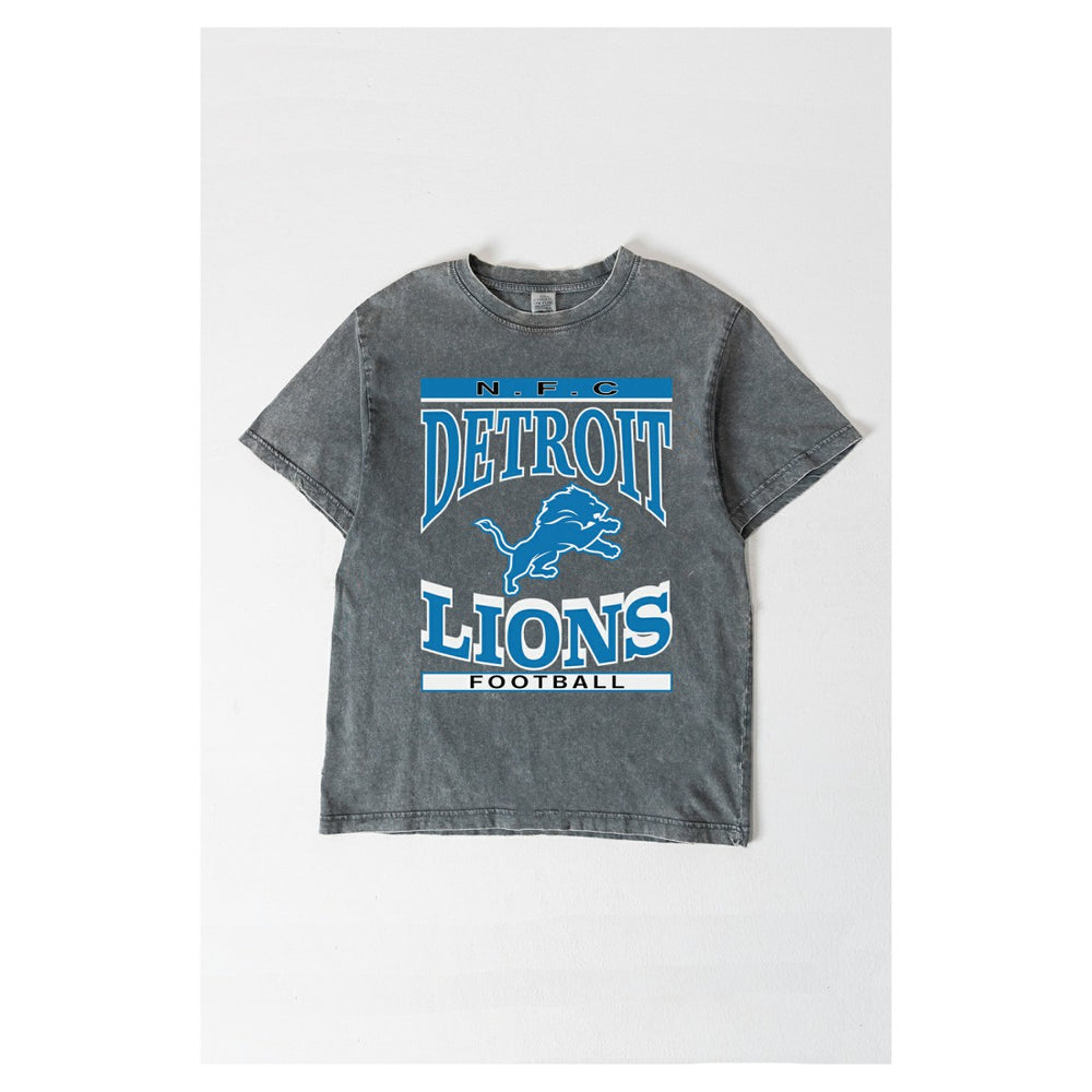 Gameday Couture Women's Oversized Classic Grind Washed T-Shirt - Detroit Lions