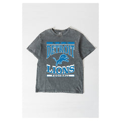 Gameday Couture Women's Oversized Classic Grind Washed T-Shirt - Detroit Lions