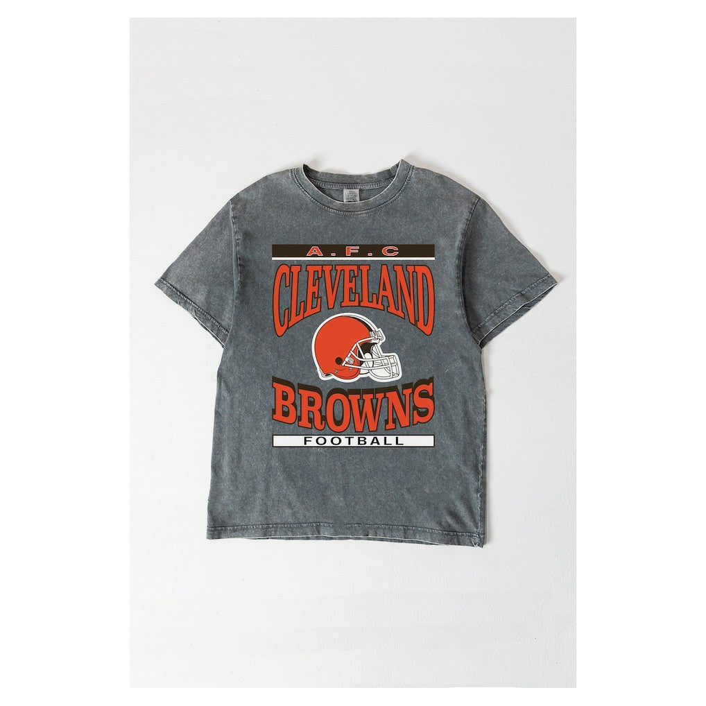 Gameday Couture Women's Oversized Classic Grind Washed T-Shirt - Cleveland Browns
