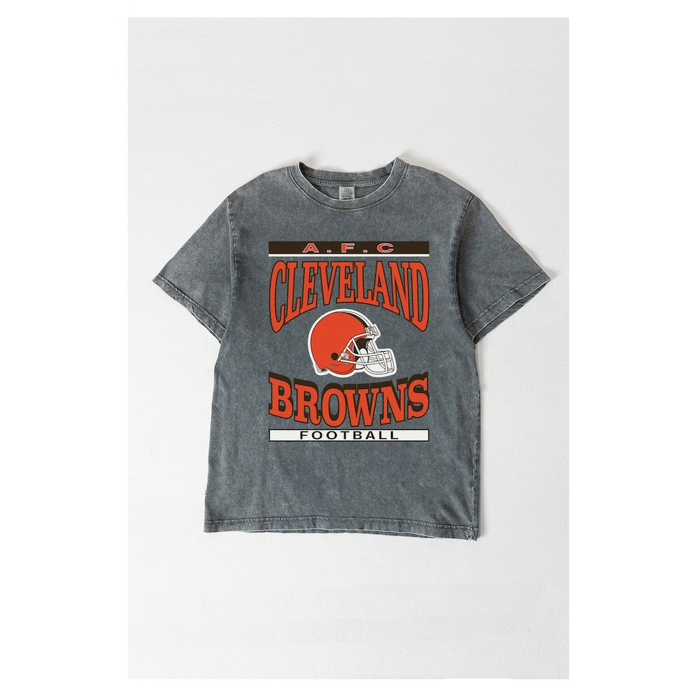 Gameday Couture Women's Oversized Classic Grind Washed T-Shirt - Cleveland Browns