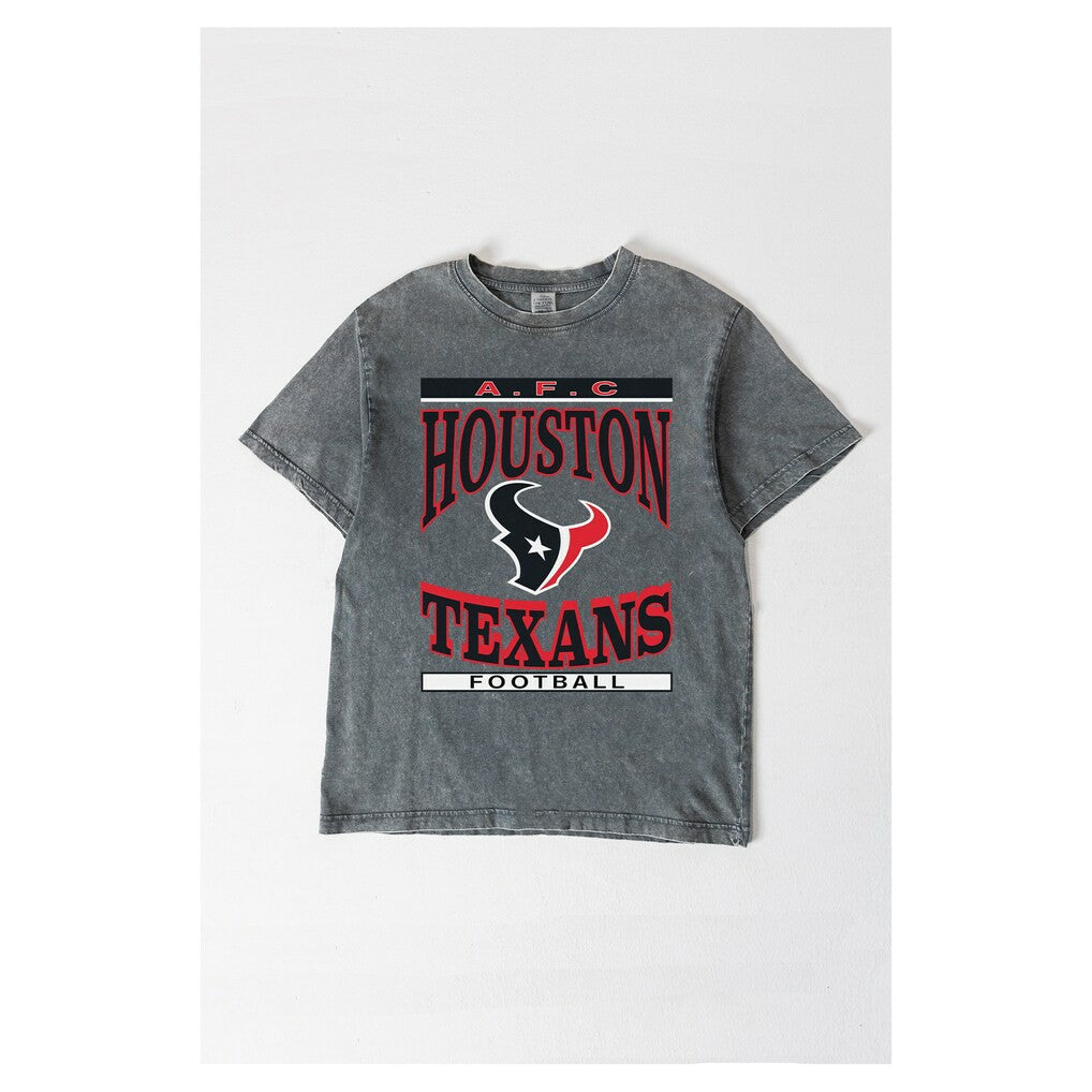 Gameday Couture Women's Oversized Classic Grind Washed T-Shirt - Houston Texans