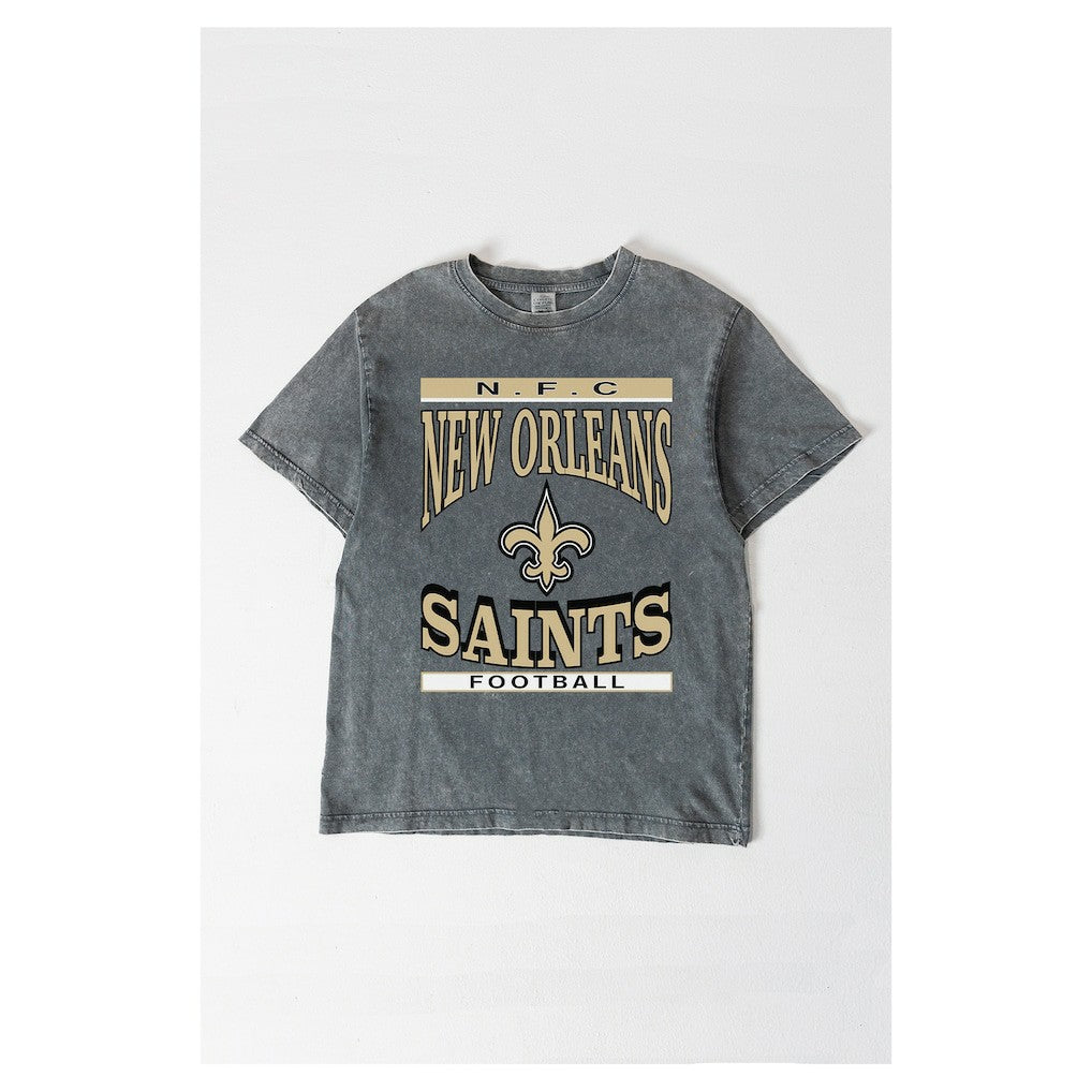 Gameday Couture Women's Oversized Classic Grind Washed T-Shirt - New Orleans Saints