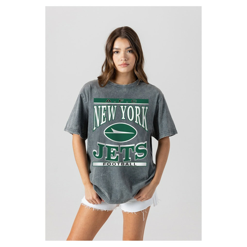 Gameday Couture Women's Oversized Classic Grind Washed T-Shirt - New York Jets