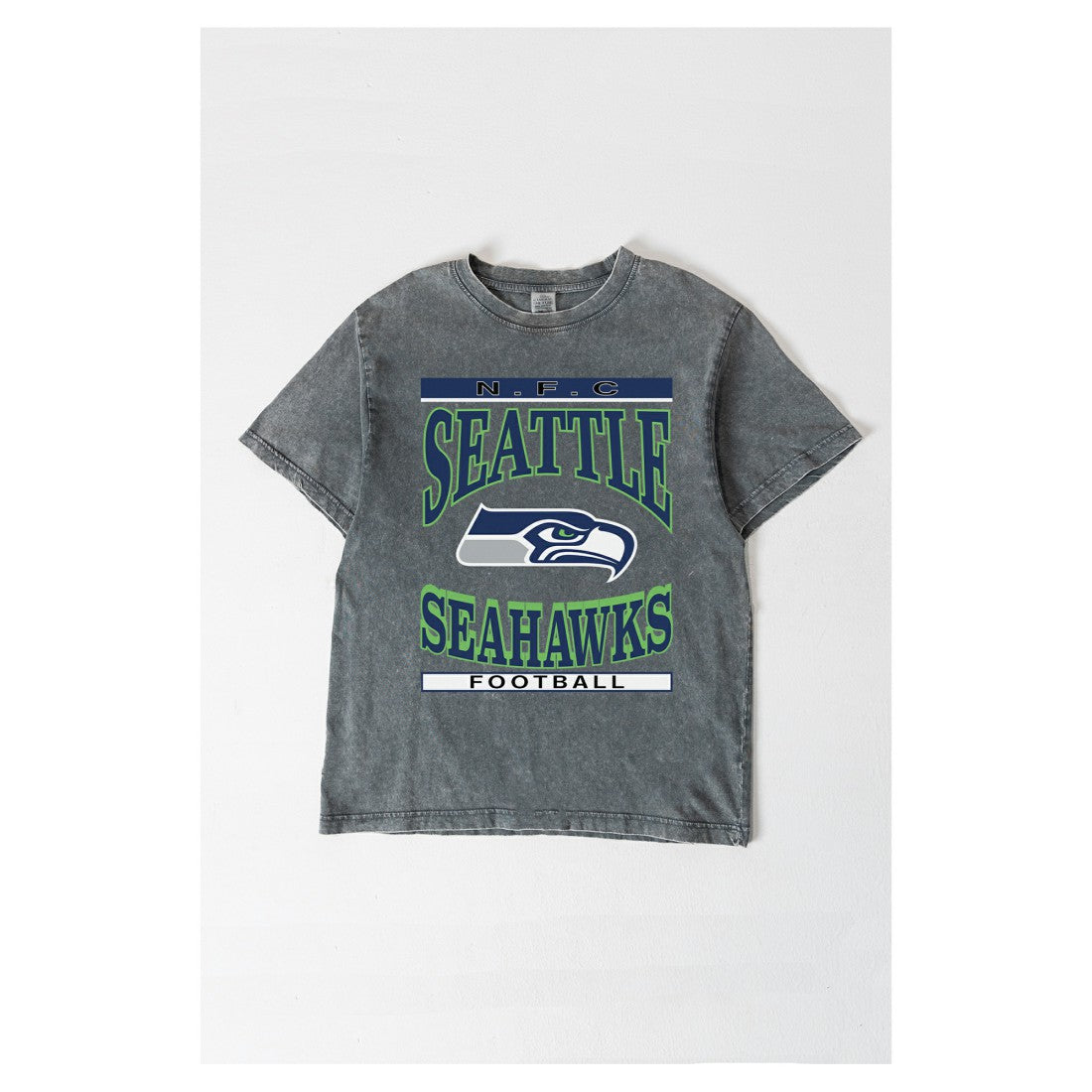 Gameday Couture Women's Oversized Classic Grind Washed T-Shirt - Seattle Seahawks