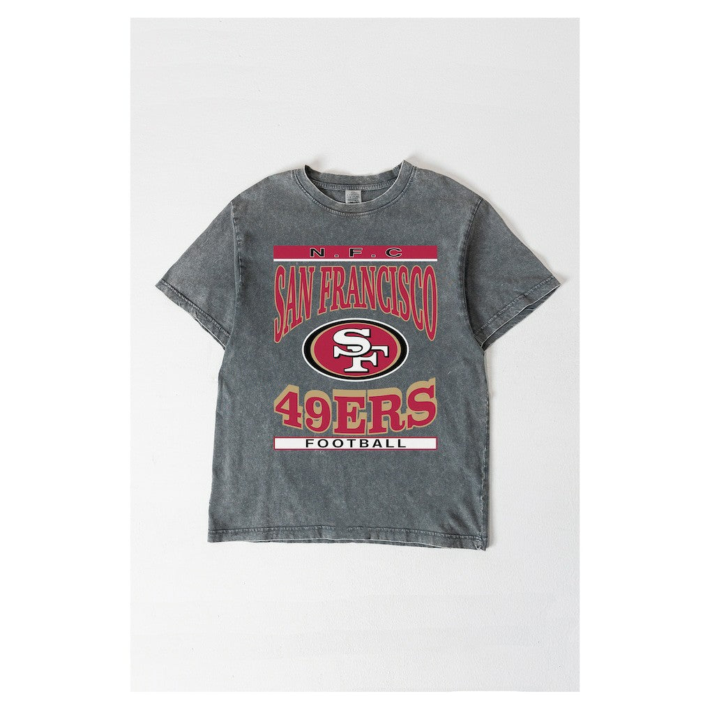 Gameday Couture Women's Oversized Classic Grind Washed T-Shirt - San Francisco 49ers