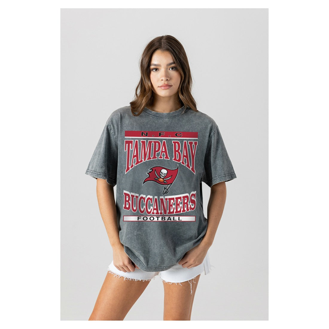 Gameday Couture Women's Oversized Classic Grind Washed T-Shirt - Tampa Bay Buccaneers