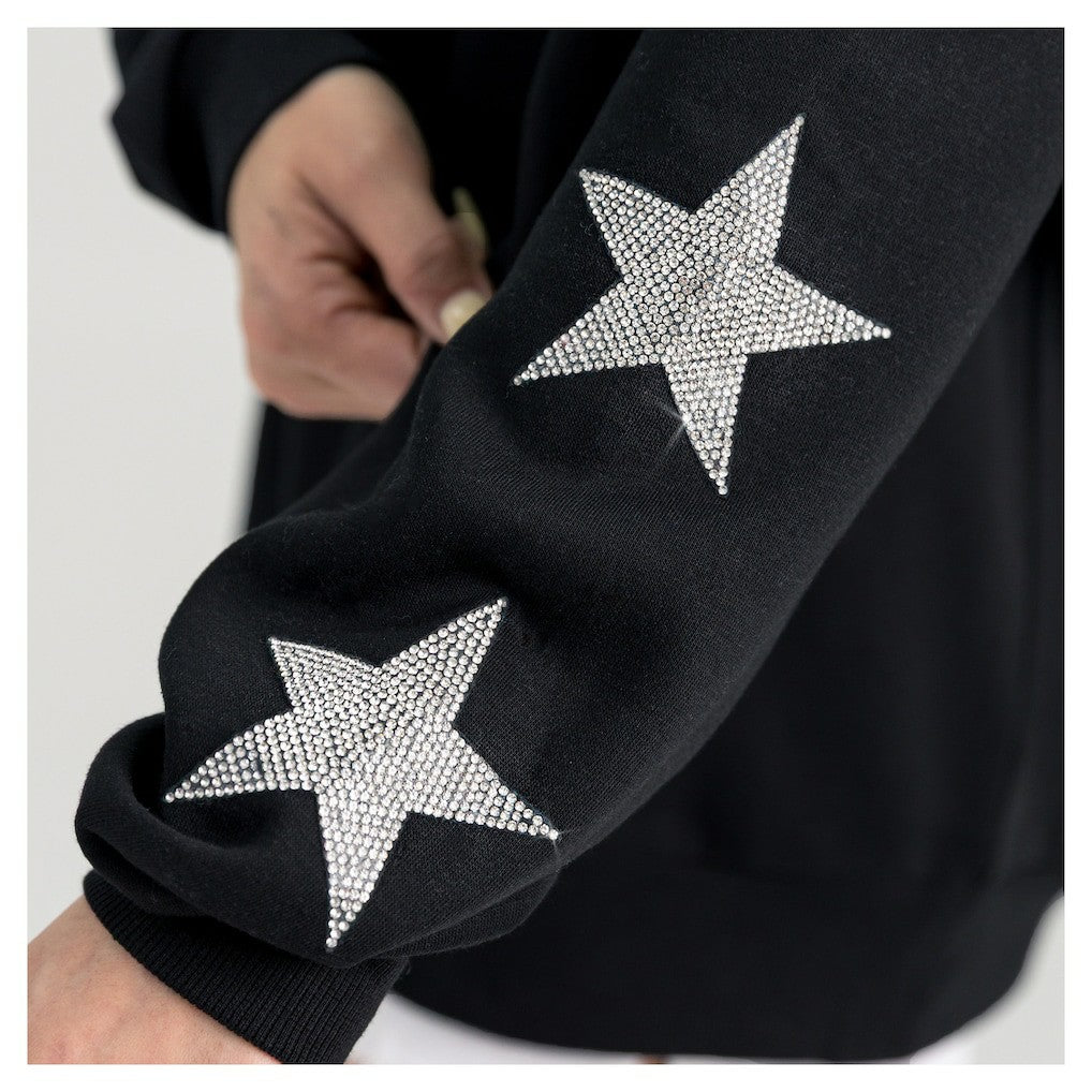 Gameday Couture Women's Pure Victory Rhinestud Star-Sleeve Pullover Sweatshirt - Arizona Cardinals