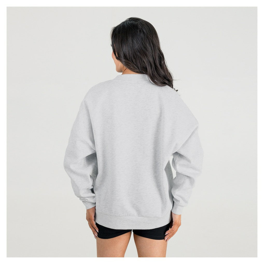 Gameday Couture Women's Fierce Focus Premium Oversized Fleece Pullover Sweatshirt - Washington Commanders