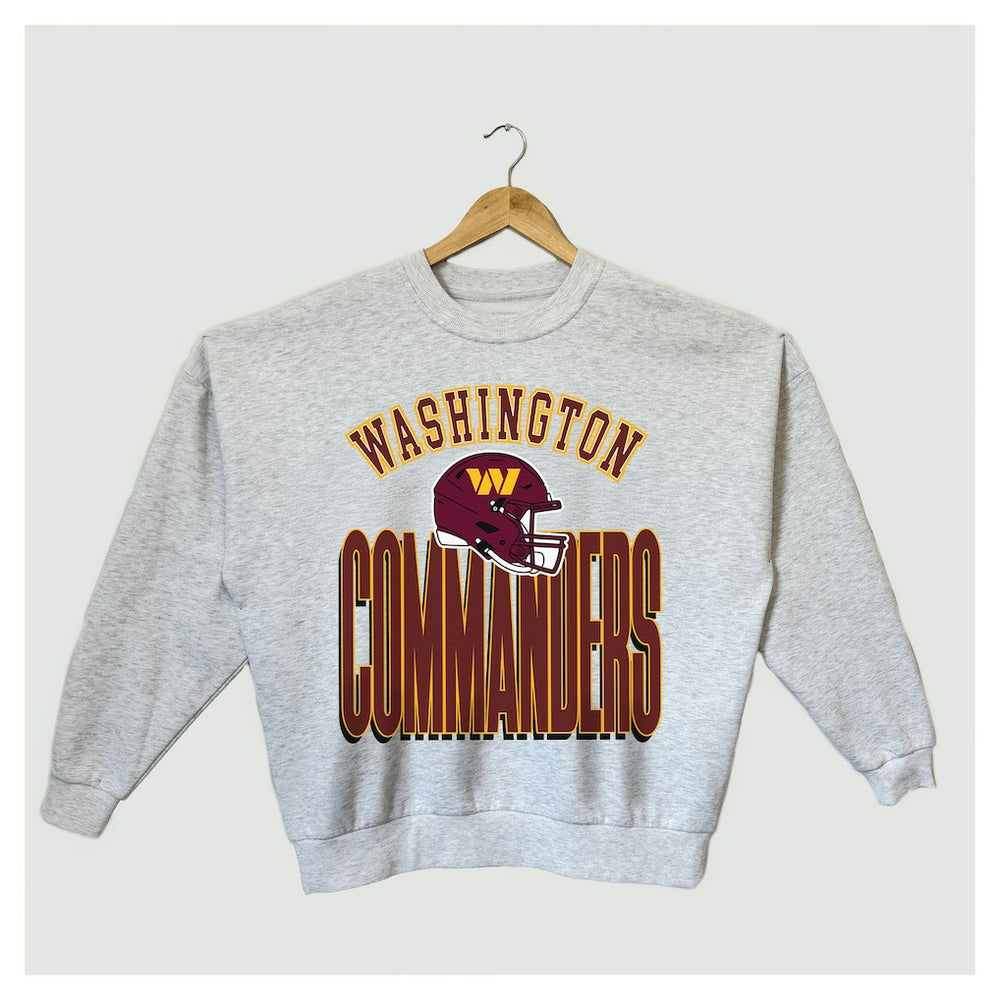 Gameday Couture Women's Fierce Focus Premium Oversized Fleece Pullover Sweatshirt - Washington Commanders