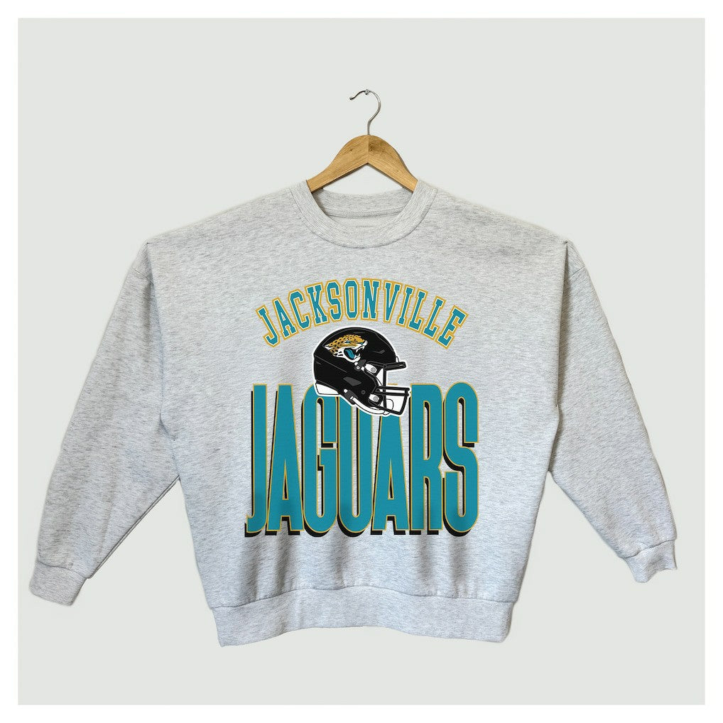 Gameday Couture Women's Fierce Focus Premium Oversized Fleece Pullover Sweatshirt - Jacksonville Jaguars