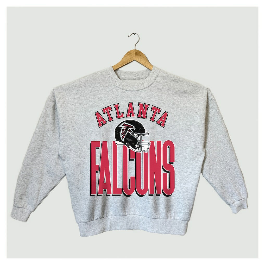 Gameday Couture Women's Fierce Focus Premium Oversized Fleece Pullover Sweatshirt - Atlanta Falcons