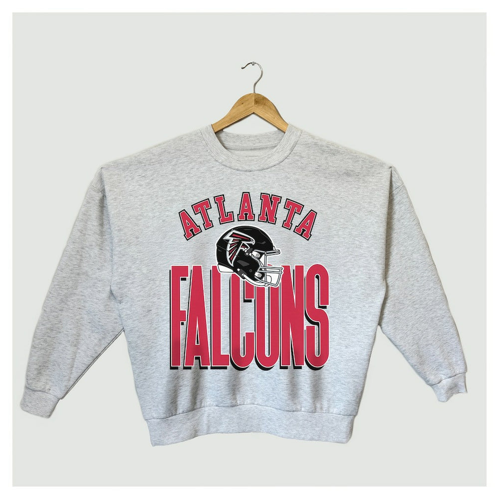 Gameday Couture Women's Fierce Focus Premium Oversized Fleece Pullover Sweatshirt - Atlanta Falcons
