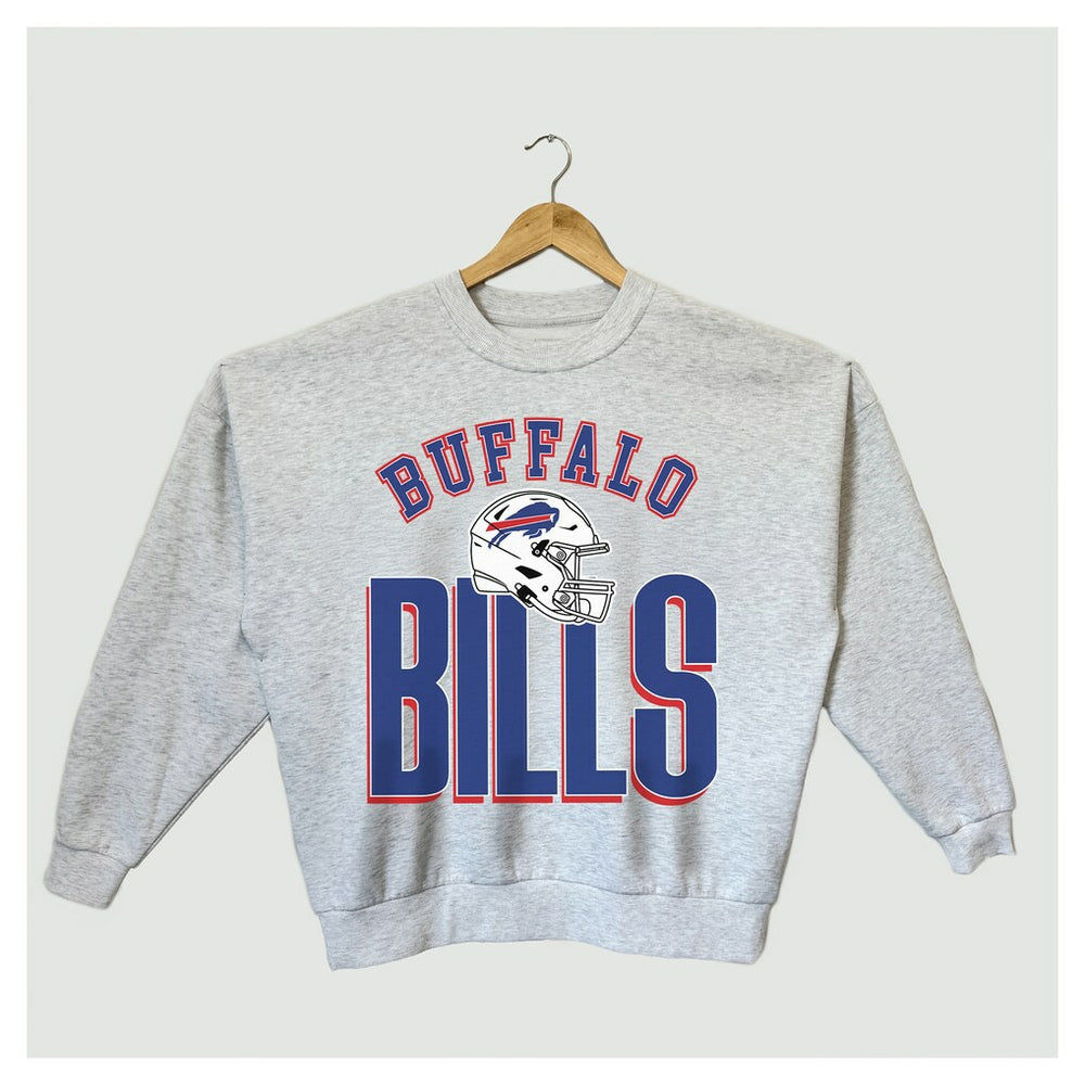 Gameday Couture Women's Fierce Focus Premium Oversized Fleece Pullover Sweatshirt - Buffalo Bills