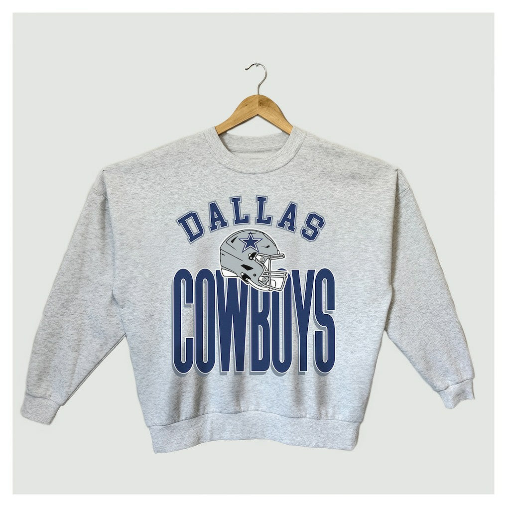 Gameday Couture Women's Fierce Focus Premium Oversized Fleece Pullover Sweatshirt - Dallas Cowboys