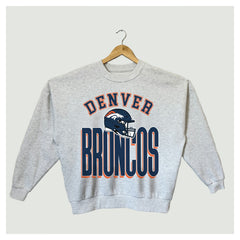 Gameday Couture Women's Fierce Focus Premium Oversized Fleece Pullover Sweatshirt - Denver Broncos