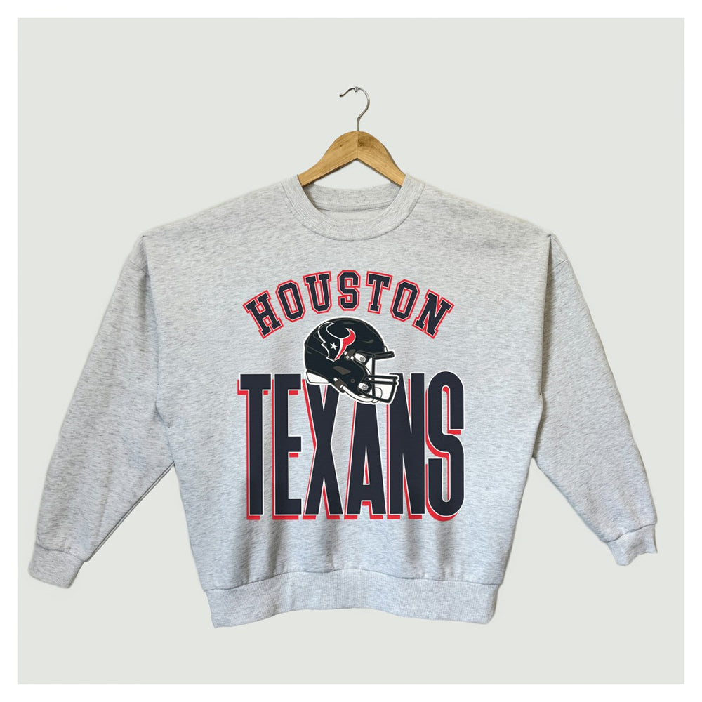 Gameday Couture Women's Fierce Focus Premium Oversized Fleece Pullover Sweatshirt - Houston Texans