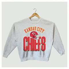 Gameday Couture Women's Fierce Focus Premium Oversized Fleece Pullover Sweatshirt - Kansas City Chiefs