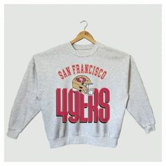Gameday Couture Women's Fierce Focus Premium Oversized Fleece Pullover Sweatshirt - San Francisco 49ers